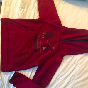 Boys Burgundy Under Armour Hoody
